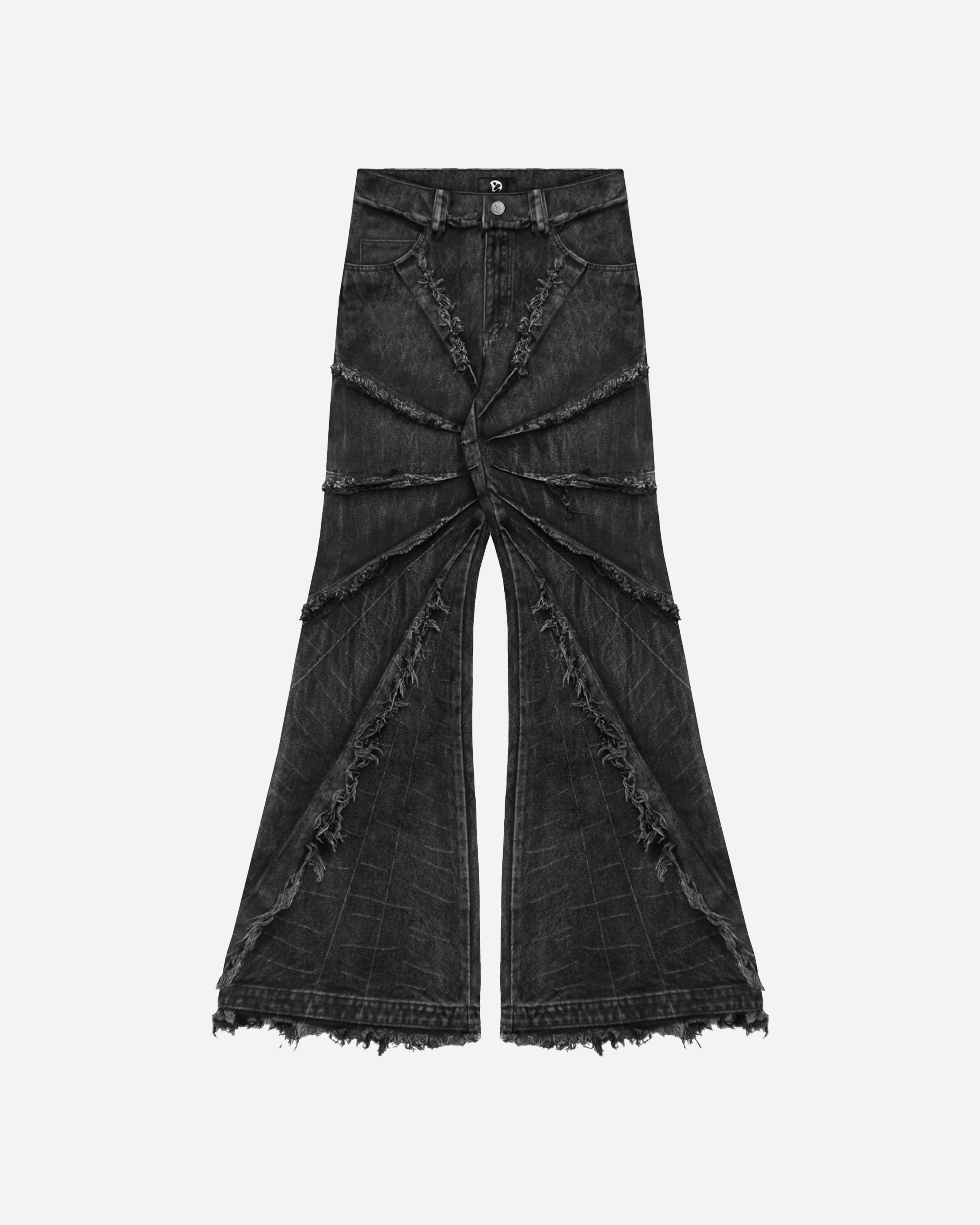 パンツ cyvist FLARE WEBBED DENIM BLACK FLARE WEBDENIM BLACK – CYVIST