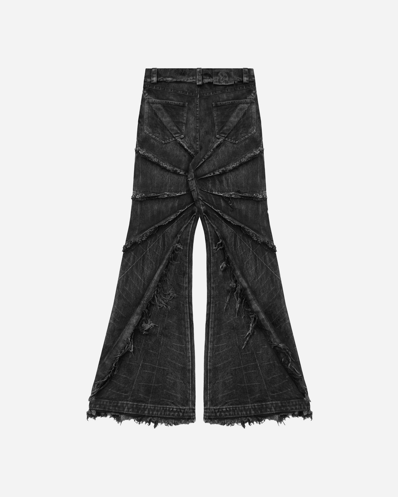 パンツ cyvist FLARE WEBBED DENIM BLACK FLARE WEBDENIM BLACK – CYVIST